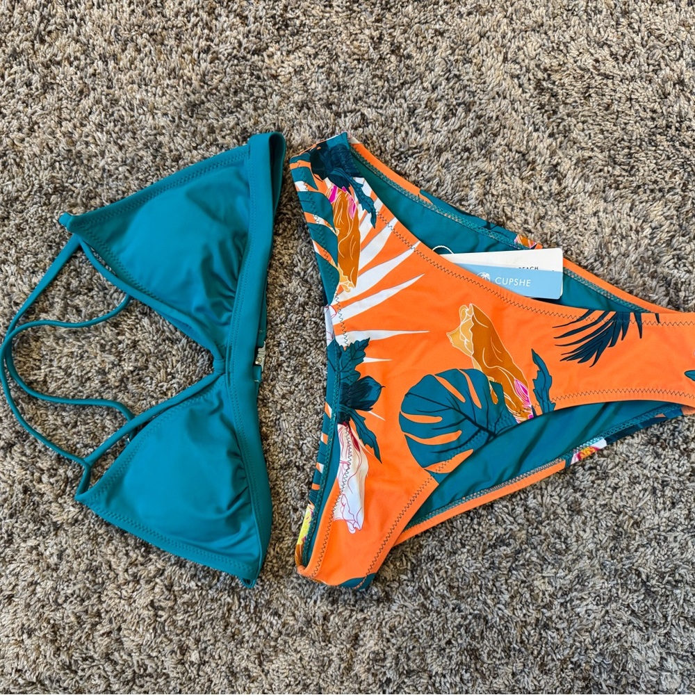Cupshe Tropical Print Bikini Set